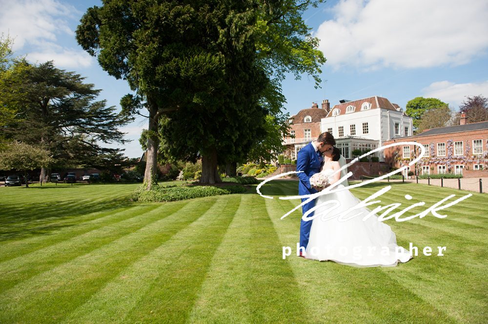 bride and groom, st Michaels manor grounds