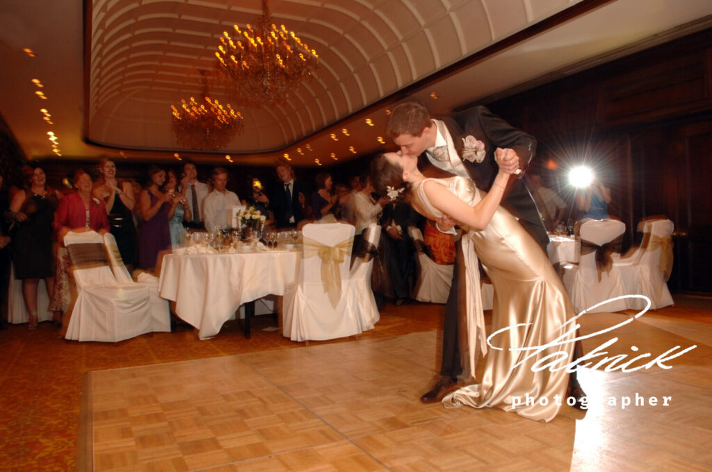 Buckingham gate first dance bride and groom interior ballroom