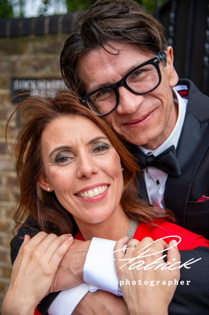 bride and groom close up tower bridge wedding