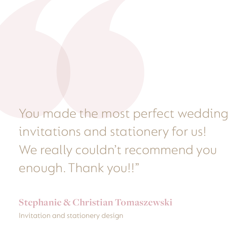 wedding review of jr randall wedding stationery designer