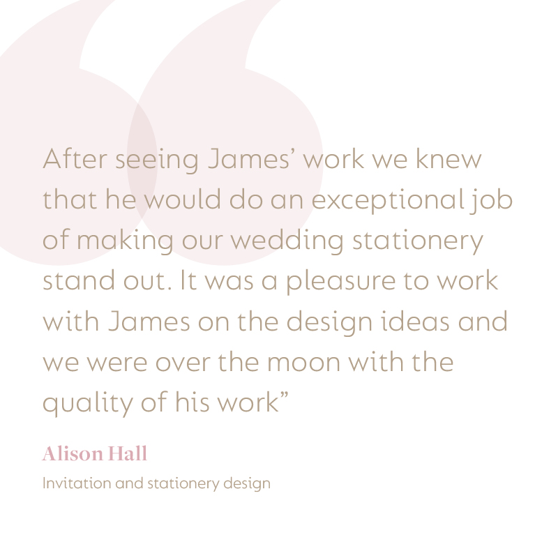 complimentary wedding review of wedding stationery by wedstationery